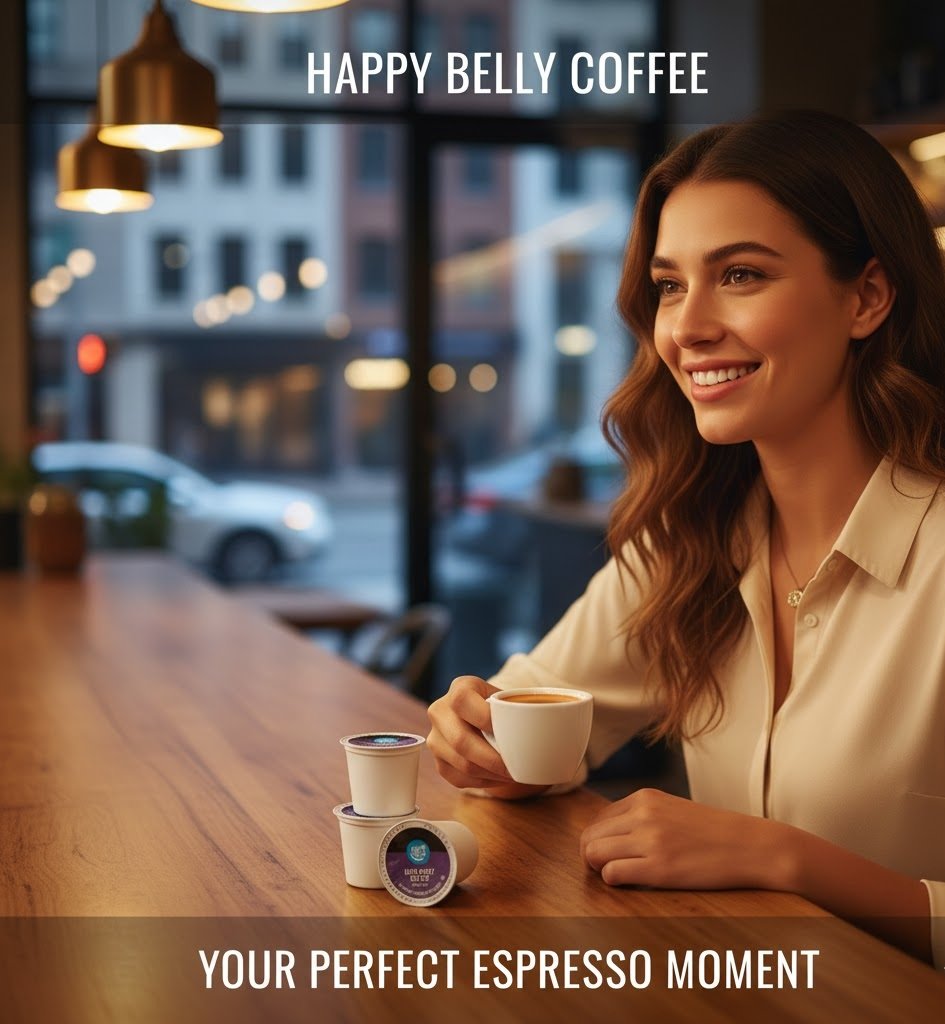 Amazon Brand – Happy Belly Dark Roast Coffee Pods (100 Count)