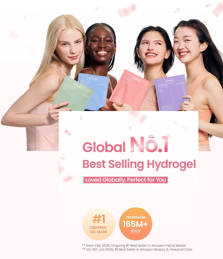  Bio-Collagen Real Deep Mask, Hydrating Overnight Hydrogel Face Mask, Pore Minimizing, Elasticity, Plumping, Travel Essentials & Self Care Gifts for Women, Korean Skin Care | 1.19oz(34g) x 4ea 