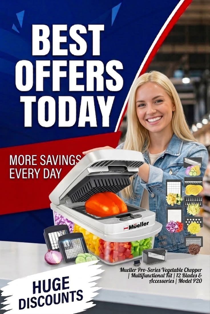 Mueller The Real Original Pro Chopper since 2013 Vegetable Chopper Mandoline Slicer, 8 Blade Food Veggie Chopper Onion Vegetable Cutter with Container, Kitchen Gadgets & Essentials, (10 in 1)