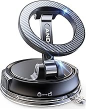 ANDERY Car Phone Holder for Magsafe [78+LBS Strongest Suction & 2400gf Magnetic] 360° Adjustable Car Phone Mount, Phone Holders for Your Car for iPhone 17 Pro Max 16 15 14 13 12 Plus Air, Carbon Fiber