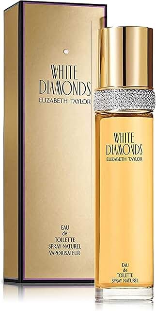 Elizabeth Taylor White Diamonds Women's Perfume, Long-Lasting Floral Fragrance for Her, Eau de Toilette EDT Spray, 3.3 fl oz |