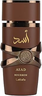 Lattafa Asad Bourbon for Unisex Eau de Parfum Spray, 3.4 Ounce / 100 ml | for Unisex