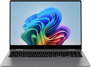 Samsung 16” Galaxy Book5 Pro 360 Copilot+ PC, AI Business Laptop, Windows 11 Pro, Intel Core Ultra 7 Processor 258V, 3K AMOLED Touchscreen, 32GB / 1TB, 120HZ, 2025 Model NP964QHA-KG2US, Gray